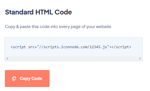 Standard HTML Tracking Code