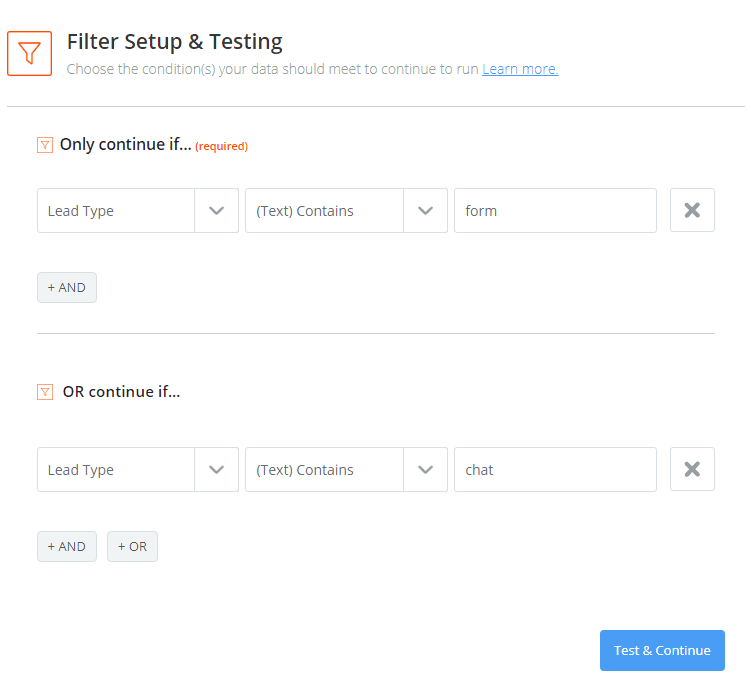 Web Form Filter
